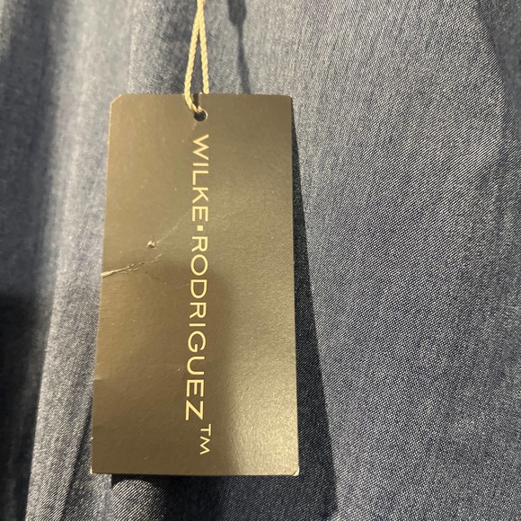 * Wilke Rodriguez Gray Flat Front Straight Leg Dress Suit Pants Size 40x29 - Picture 5 of 7